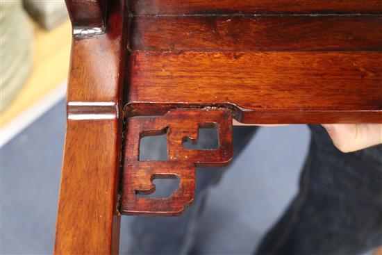 A nest of two Chinese hardwood tables W.61cm